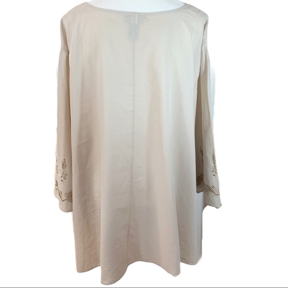 Catherine’s Khaki Gathered Front Light Tunic- 4X - Picture 6 of 8